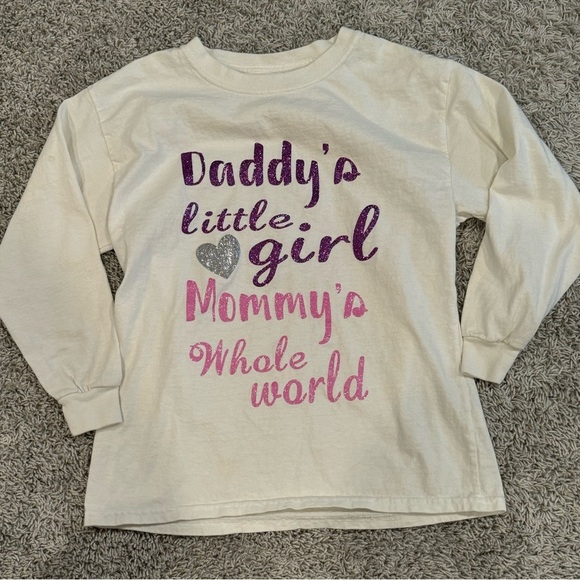 Long sleeve shirt, daddy’s little girl, mommy’s whole world, custom made shirt - Picture 1 of 1